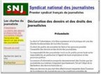 Syndicat national des journalistes Syndicat national des journalistes